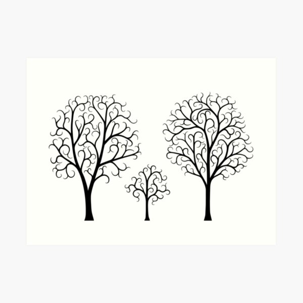 Small Tree Family Art Print