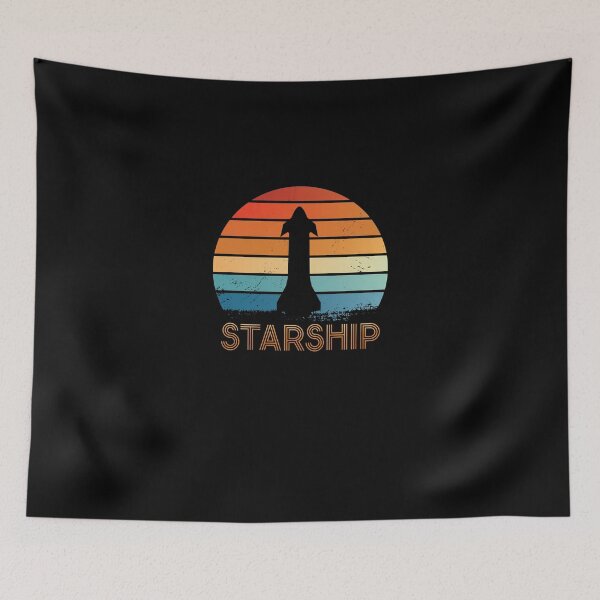 Item preview, Starship - Moon Mars and Beyond Space Exploration designed and sold by LushCatDesign.