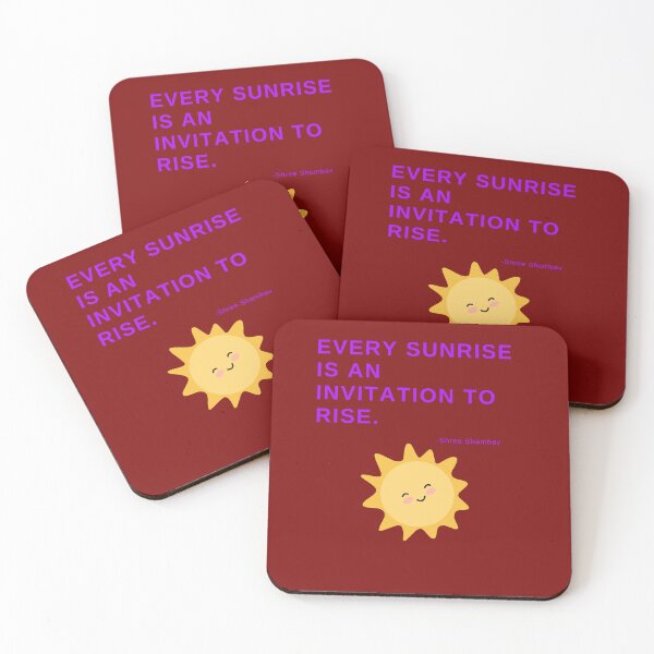 Item preview, 'Every sunrise is an invitation to rise' - Shree Shambav designed and sold by Rechtop.