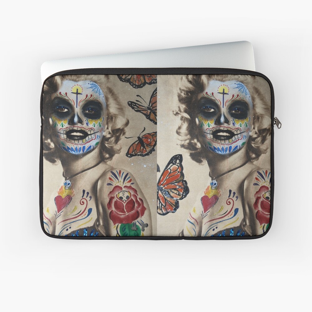 CYOIDAI DGA Angels Day of the Dead Marilyn Monroe Smile Now Cry Later  Women's Clutch Zippered Wallet