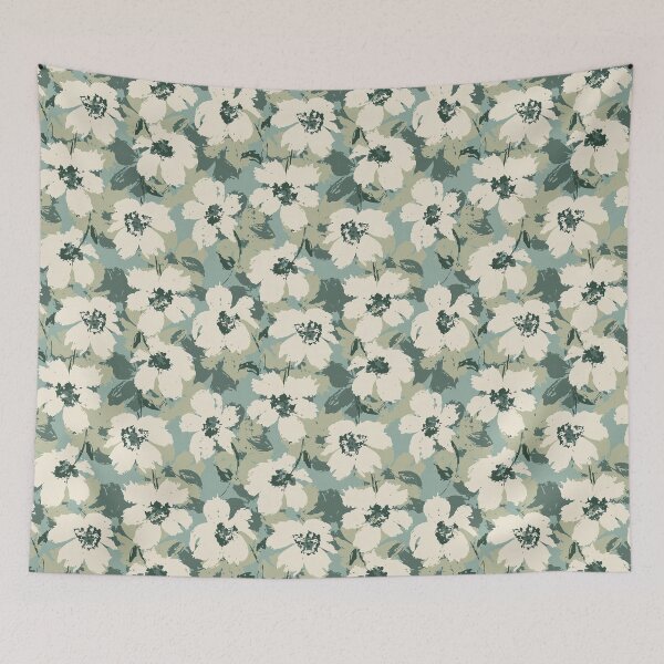 Item preview, Nautical Pattern, Nautical Floral Brush Strokes Seamless Pattern designed and sold by graphic-genie.