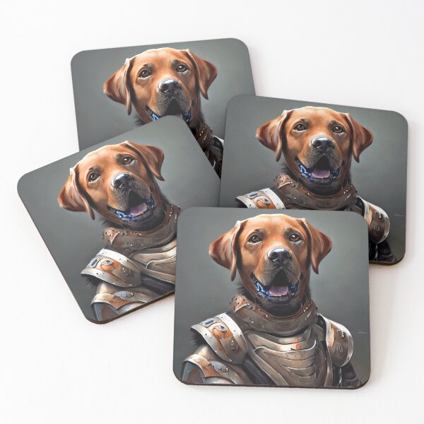 Item preview, AI Generated Art, War Labrador designed and sold by RabbitHoleMI.