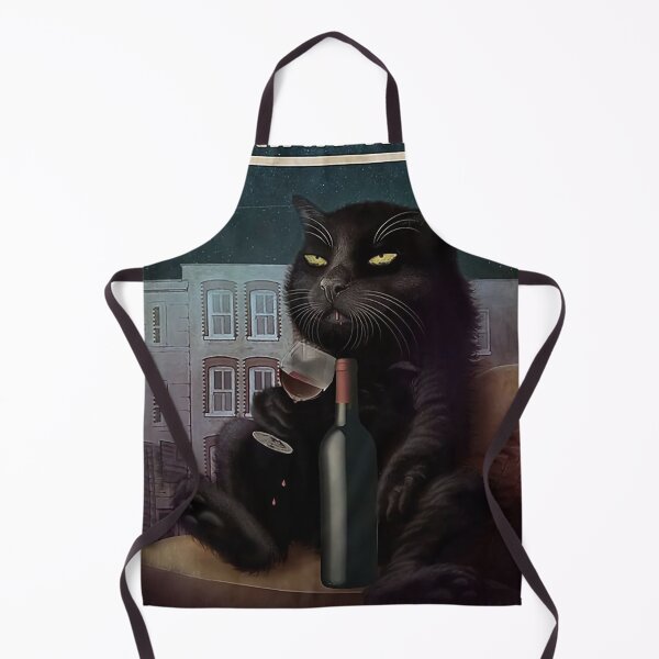 Item preview, The Black Cat Wine Poster designed and sold by lomentoaples.