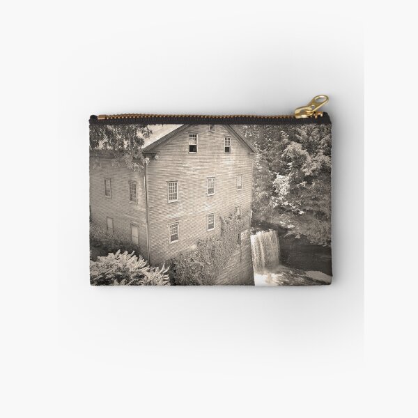 Item preview, Lanterman's Mill In Mill Creek Park Black And White designed and sold by LisaWootenPhoto.
