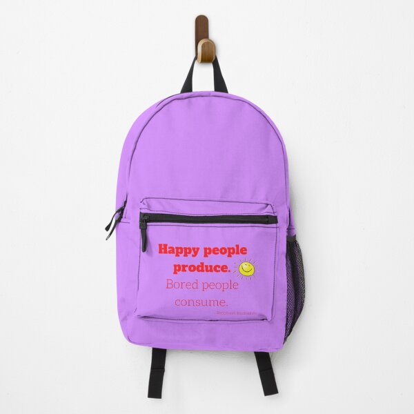 Item preview, 'Happy people produce bored people consume'- Stephen Richards designed and sold by Rechtop.