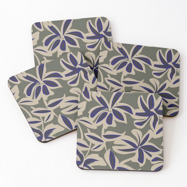 Item preview, Nautical Pattern, Green Nautical Floral Brush Strokes Seamless Pattern designed and sold by graphic-genie.