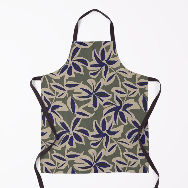 Item preview, Nautical Pattern, Green Nautical Floral Brush Strokes Seamless Pattern designed and sold by graphic-genie.