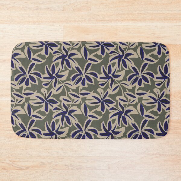 Item preview, Nautical Pattern, Green Nautical Floral Brush Strokes Seamless Pattern designed and sold by graphic-genie.
