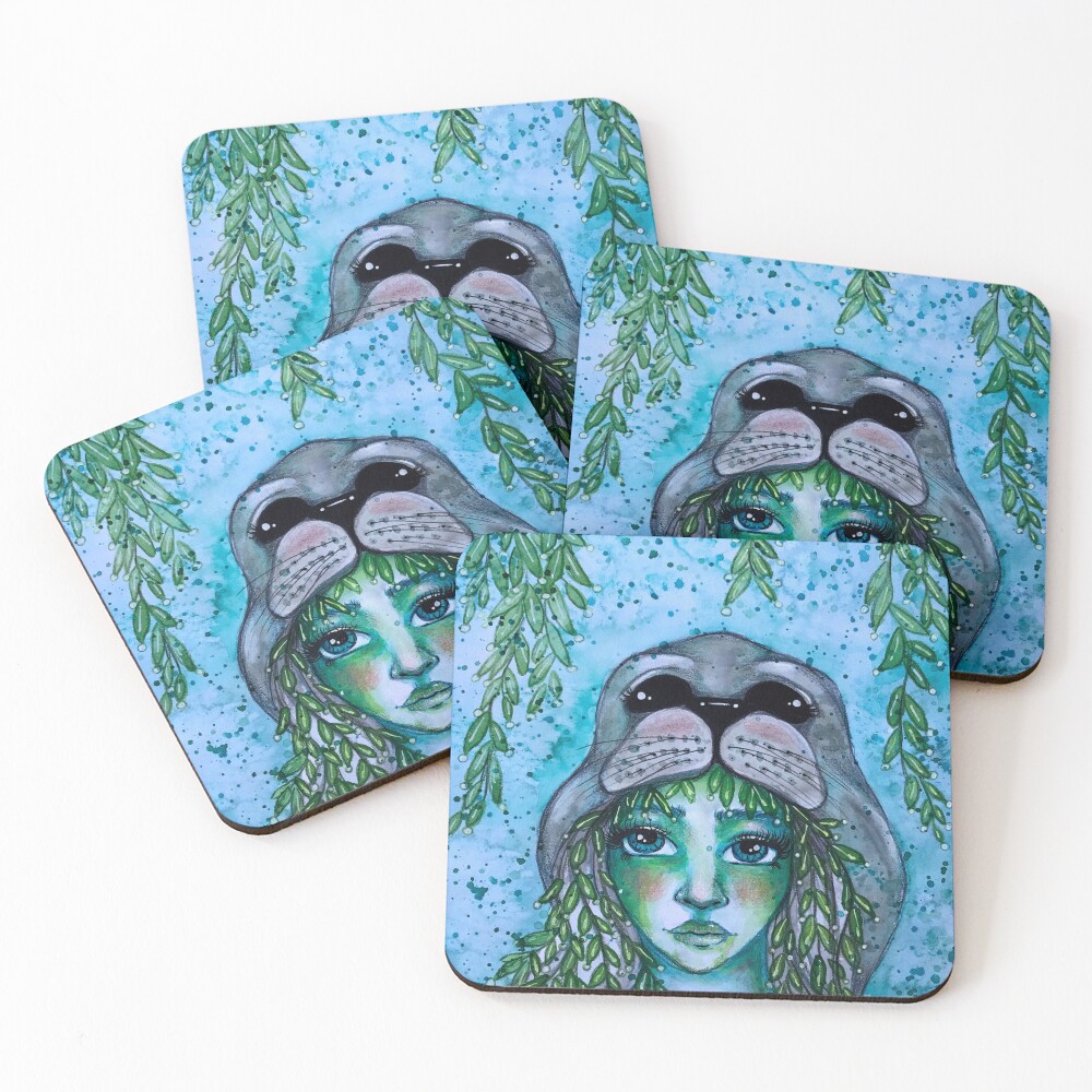 Item preview, Coasters (Set of 4) designed and sold by RuffledAndPunk.