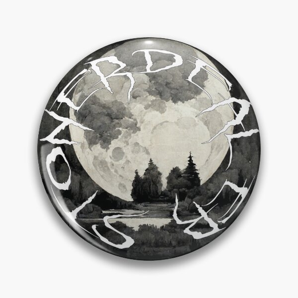 Item preview, Pin Button Full moon designed and sold by StonerDealer.