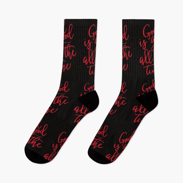 Item preview, God Is Good All the Time  Red and Black designed and sold by Rowena Jones.