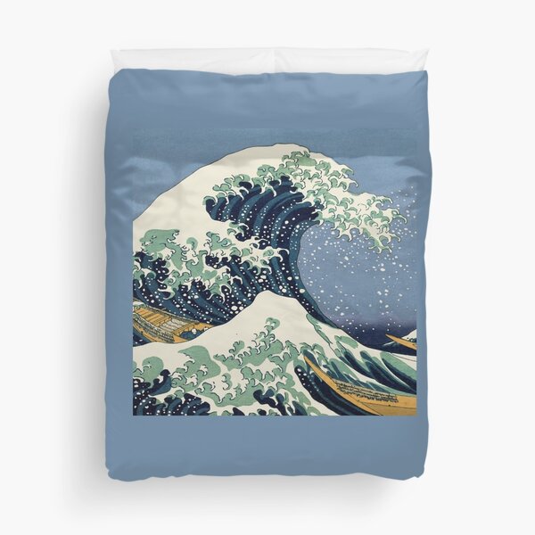 The Great Wave by Katsushika Hokusai Duvet Cover