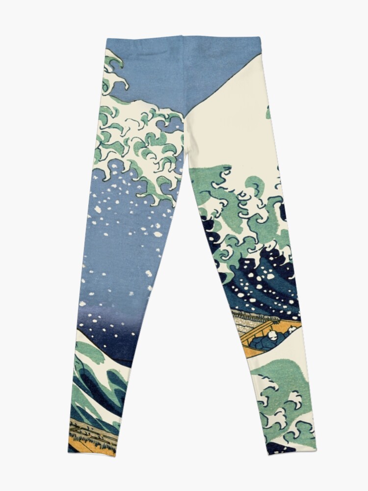 Alternate view of The Great Wave by Katsushika Hokusai Leggings