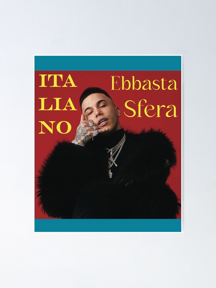 sfera ebbasta  Poster for Sale by 808sStoreOne
