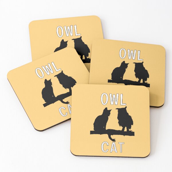 Item preview, CAT AND AN OWL, BEST FRIEND designed and sold by Trilala.