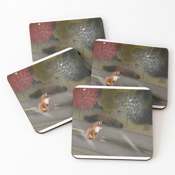 Item preview, Fox in the rain designed and sold by Tatitrembart.