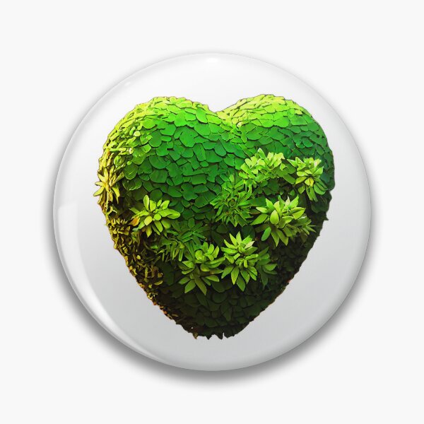 Item preview, Green Topiary Bush Shrubbery Heart designed and sold by outkast-oasis.