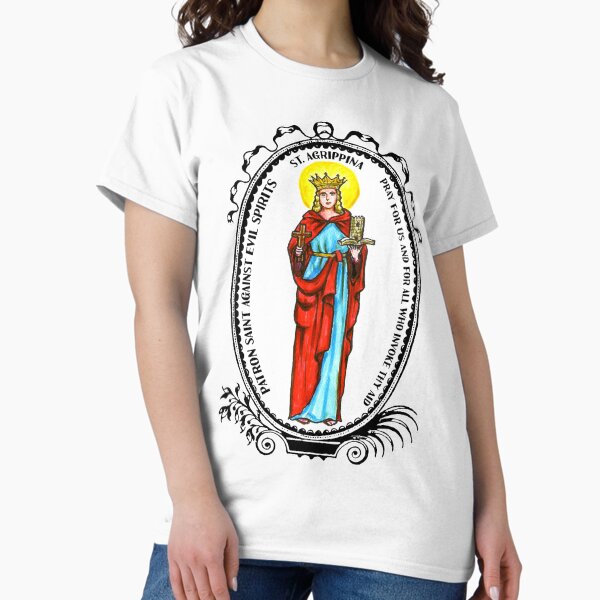Item preview, Saint Agrippina Patron Against Evil Spirits designed and sold by myaltar.