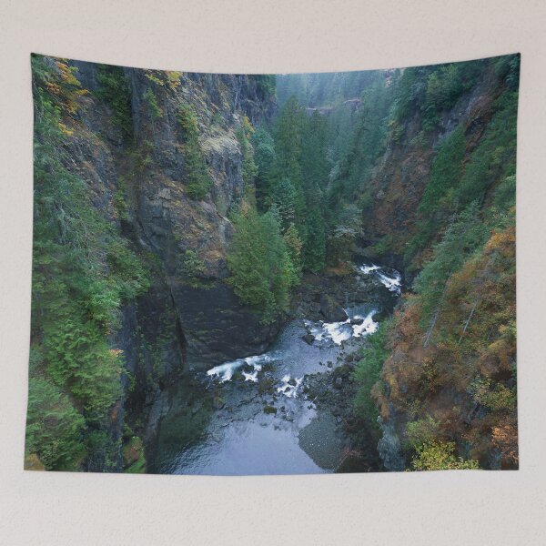 Item preview, Autumn Colours At The Elk Falls Provincial Park designed and sold by rawshutterbug.