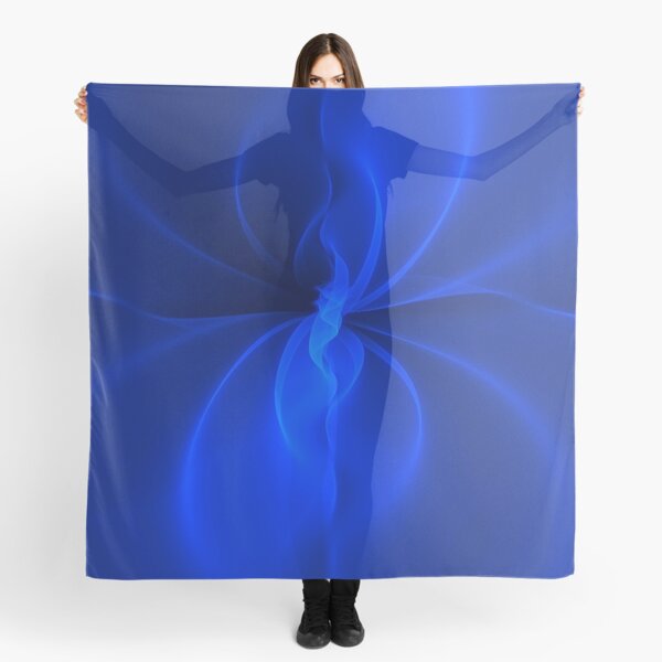 Blue Silk Scarf
