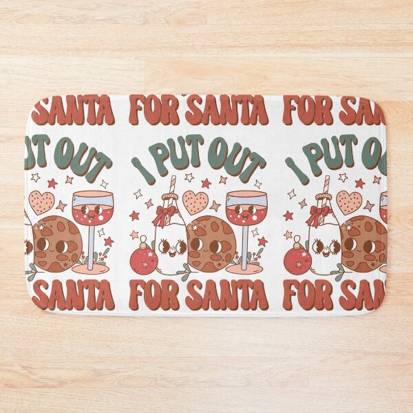 Item preview, I Put Out For Santa Funny Christmas Milk Cookies Wine Groovy designed and sold by GravitiTees.