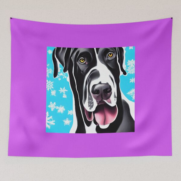 Item preview, Great Dane with Snowflakes designed and sold by NitaBond.