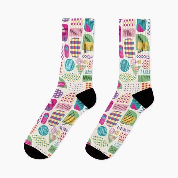 Item preview, Modern Geometric Shapes Checkered Pattern designed and sold by prirajdesigns.
