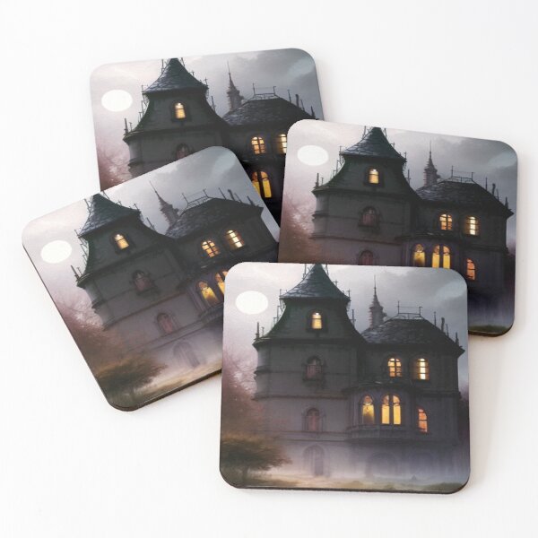 Item preview, Dark mansion with lights inside designed and sold by cr6zym1nd.
