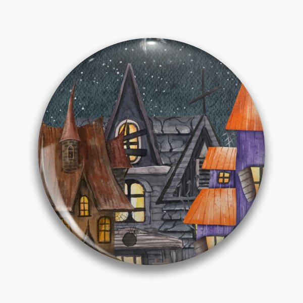 Item preview, Flying Witch Halloween Night designed and sold by DaffodilArts.