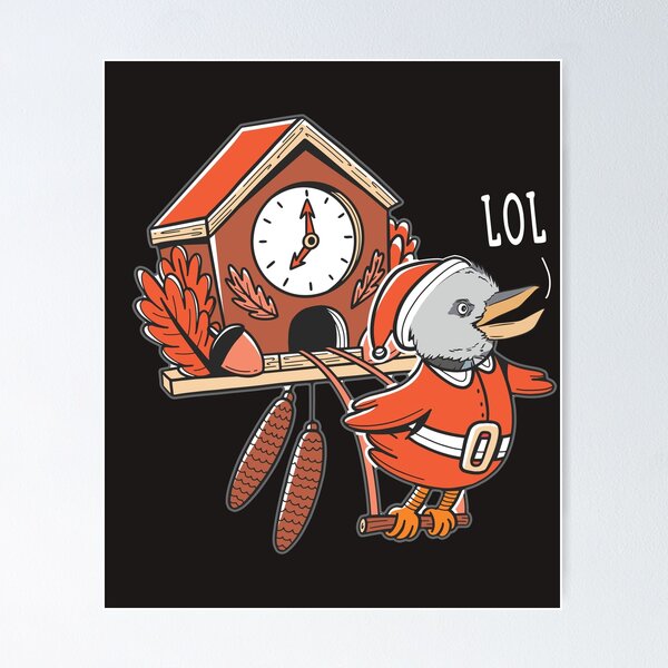 Item preview, Australian Laughing Kookaburra Bird Christmas Cartoon designed and sold by MrEddie10.