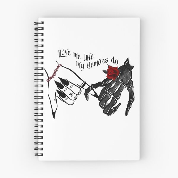 Item preview, Love Me Like My Demons Do Witch Holding Skeleton Hand Halloween Design designed and sold by Tonya51.