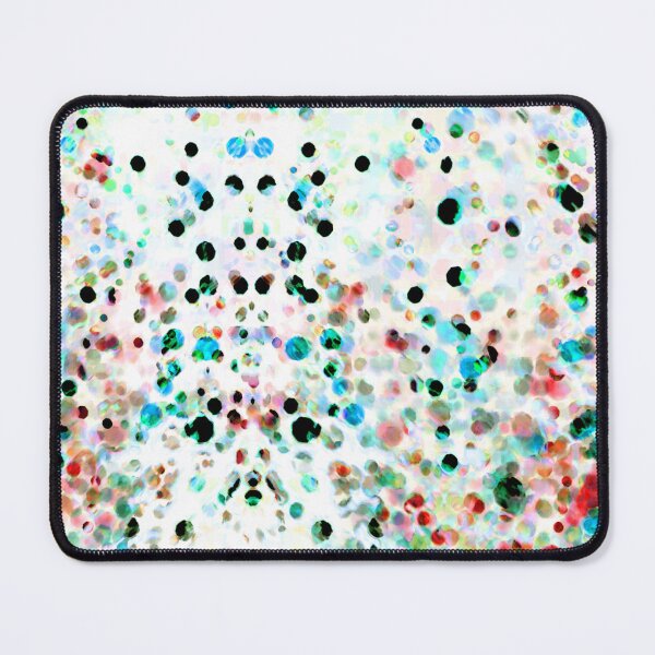 Item preview, Spotty dots abstract aqua red earth digital organic art designed and sold by MisprintArt.