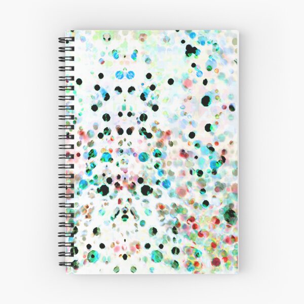 Item preview, Spotty dots abstract aqua red earth digital organic art designed and sold by MisprintArt.