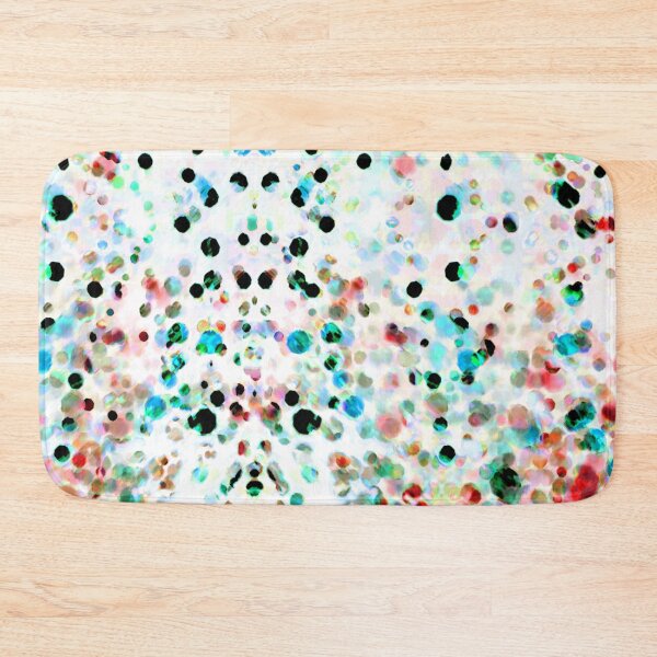 Item preview, Spotty dots abstract aqua red earth digital organic art designed and sold by MisprintArt.