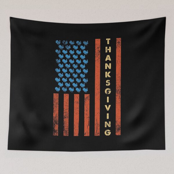 Item preview, Vintage Thanksgiving Turkey - USA Flag designed and sold by Whimsical  Thinker.