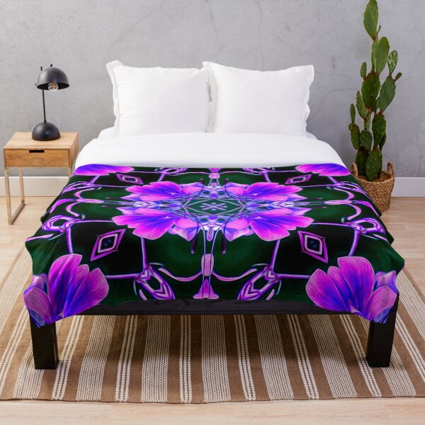 Item preview, Dark Purple Flower Pattern designed and sold by Patternflower.
