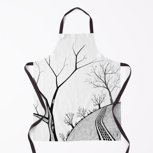 Item preview, Tree on a Hill - Black and White Landscape Drawing designed and sold by SfidaDesigns.