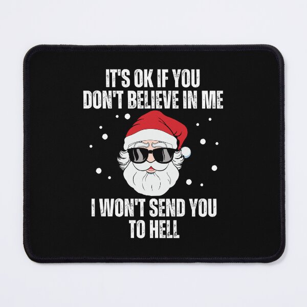 Item preview, Santa Won't Send You To Hell Atheist Christmas designed and sold by ZavageDesigns.