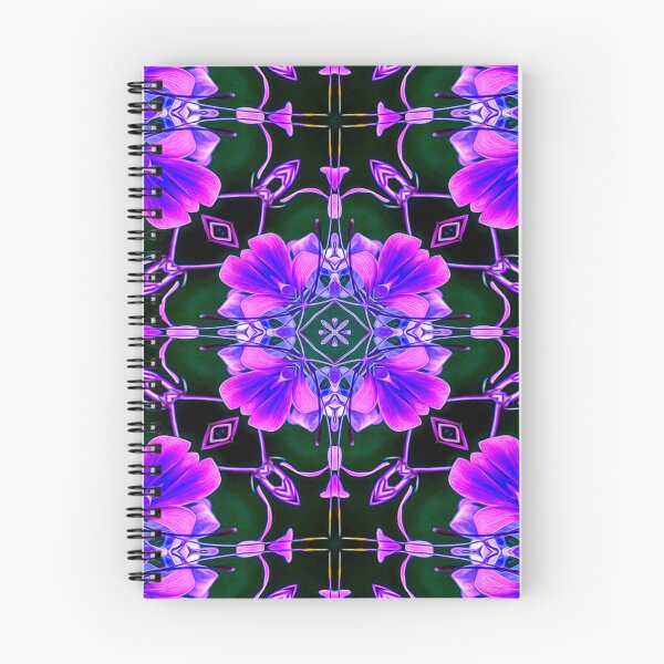Aperçu de l'œuvre Motif de fleurs violet foncé créée et vendue par Patternflower.