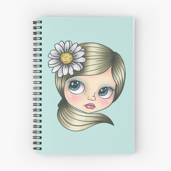 Item preview, Pretty Blythe Doll Face with Daisy  designed and sold by FreyaDraws.