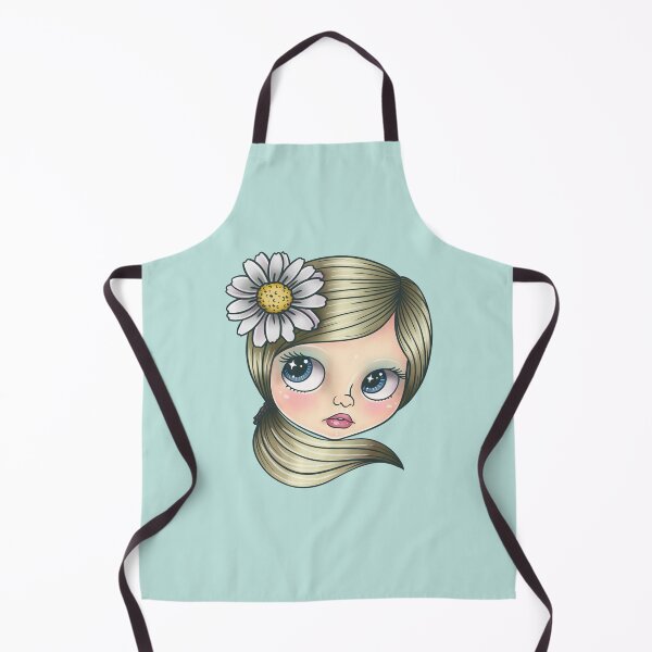 Item preview, Pretty Blythe Doll Face with Daisy designed and sold by FreyaDraws.