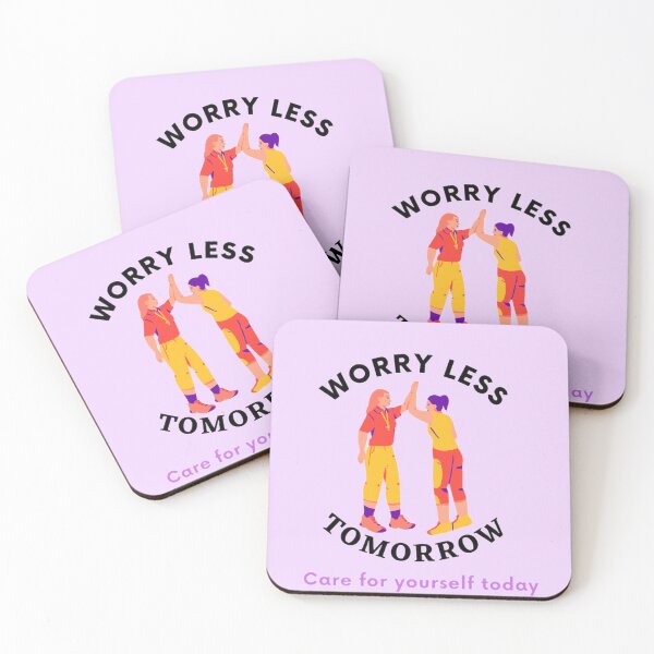 Item preview, Worry less tomorrow / International stress awareness day designed and sold by smrithi2936.