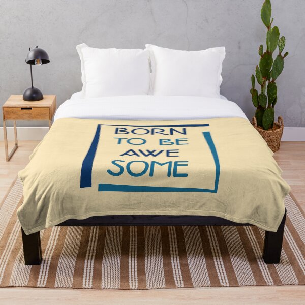 Item preview, Born to be Awesome, Typography t shirt lettering quotes design designed and sold by CreativeFrndz.