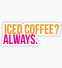 iced coffee Sticker
