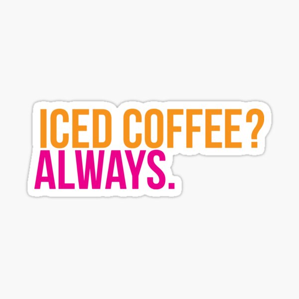  SB Iced Coffee Sticker - Sticker Graphic - Auto, Wall