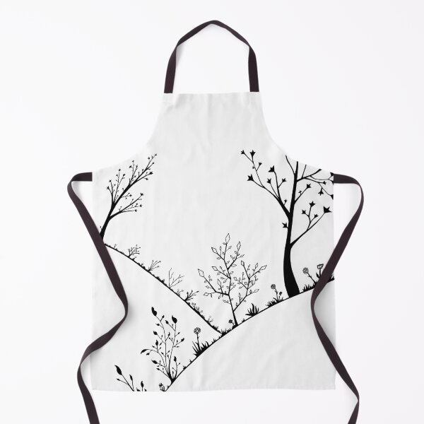 Item preview, Trees on a Hills - Black and White Landscape Drawing designed and sold by SfidaDesigns.