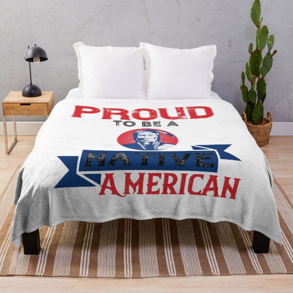 Item preview, Native America Heritage Month Proud To Be A Native American White Background designed and sold by RockBeeDesigns.