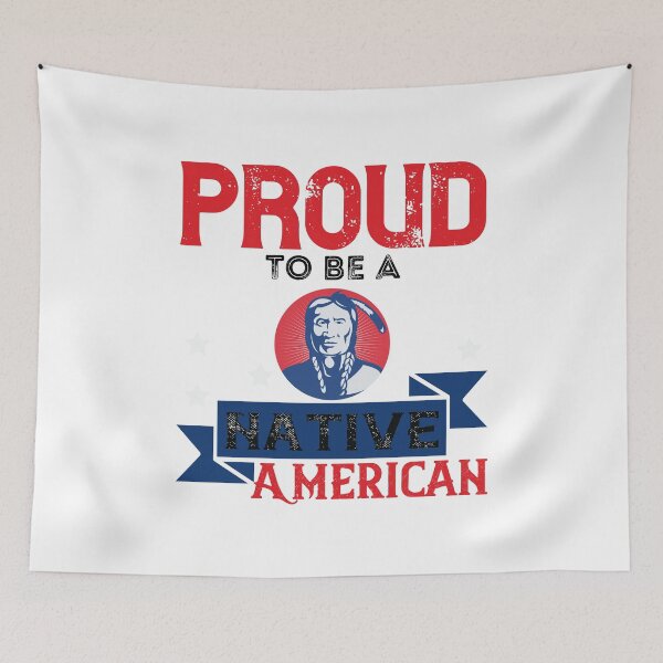Item preview, Native America Heritage Month Proud To Be A Native American White Background designed and sold by RockBeeDesigns.