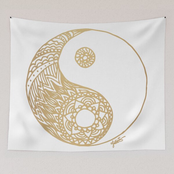 Item preview, Gold Yin Yang designed and sold by Julie Erin Designs.