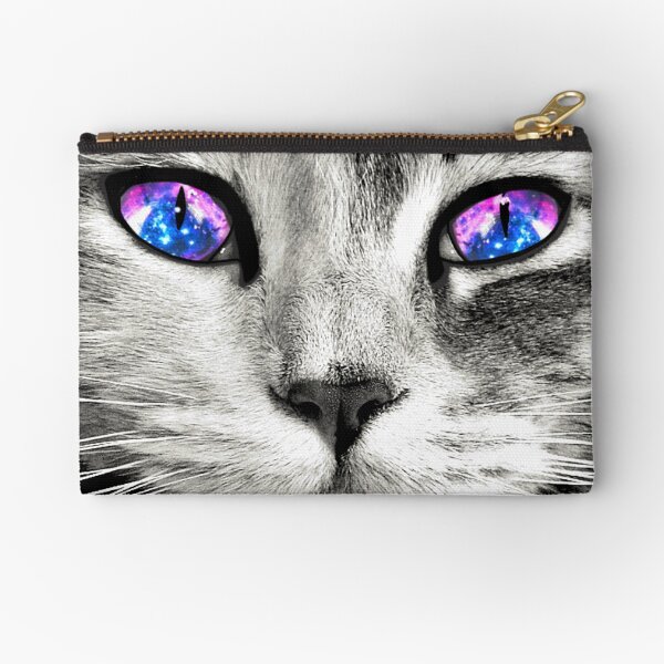 Galaxy Cat Eyes Zipper Pouch
